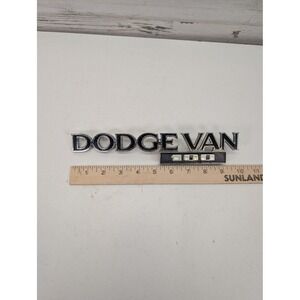 Dodge Van Emblem 100 Silver OEM Metal Badge 18700 Pentastar Vintage Emblem